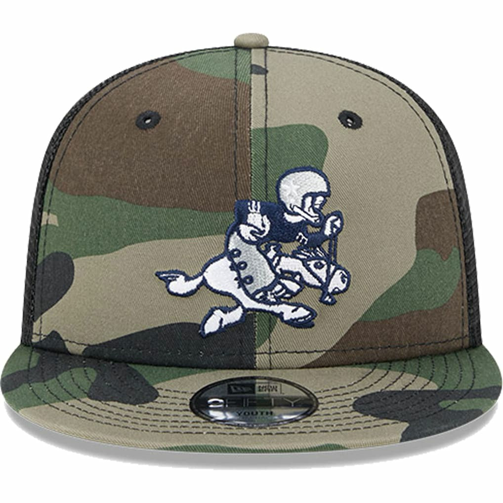 Dallas Cowboys New Era Youth Retro Joe Main Trucker 9FIFTY Snapback Hat