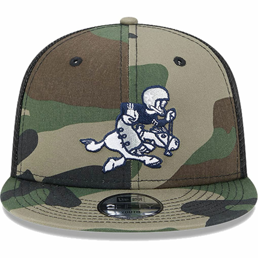 Dallas Cowboys New Era Youth Retro Joe Main Trucker 9FIFTY Snapback Hat