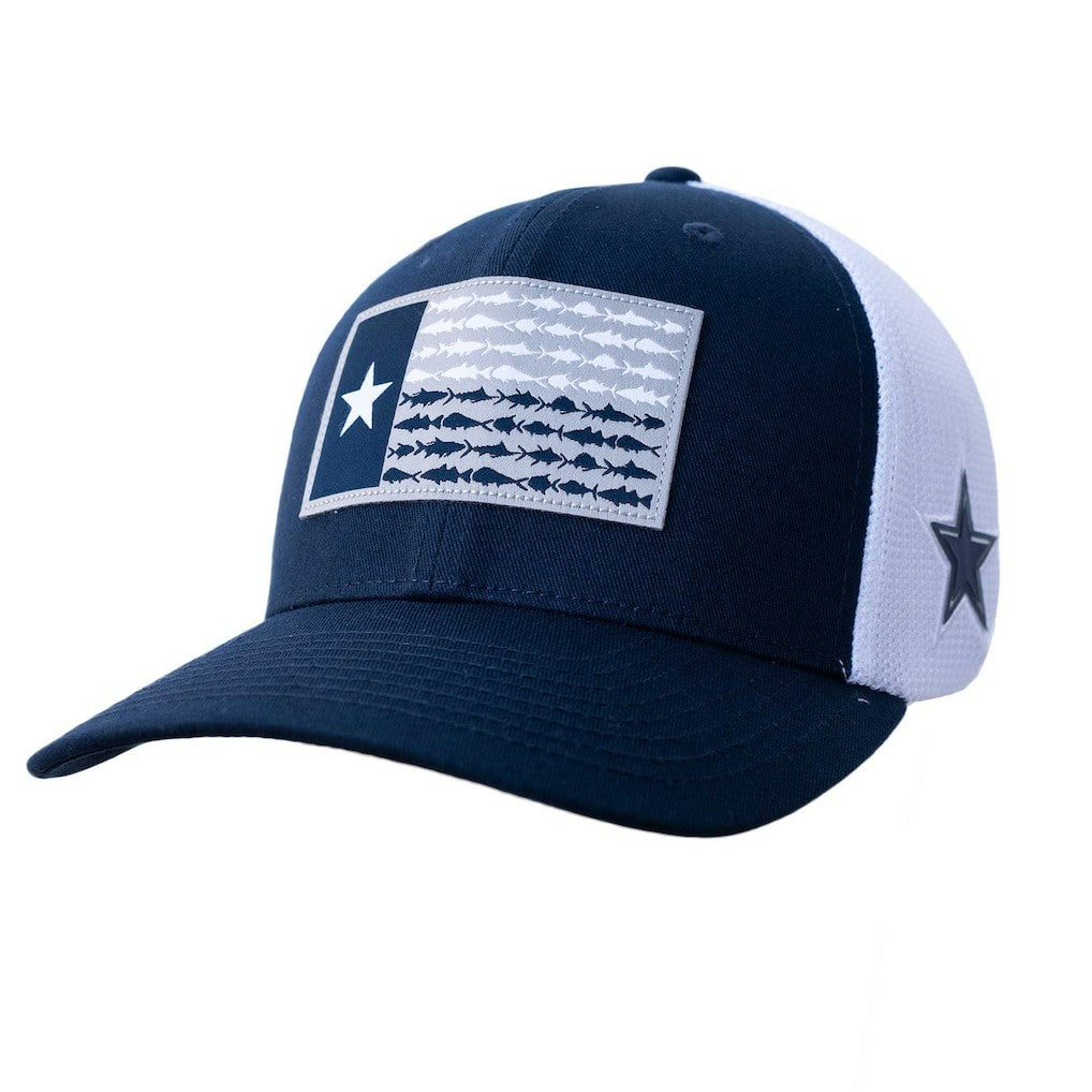 Dallas Cowboys Columbia Fish Flag Texas Flex Hat