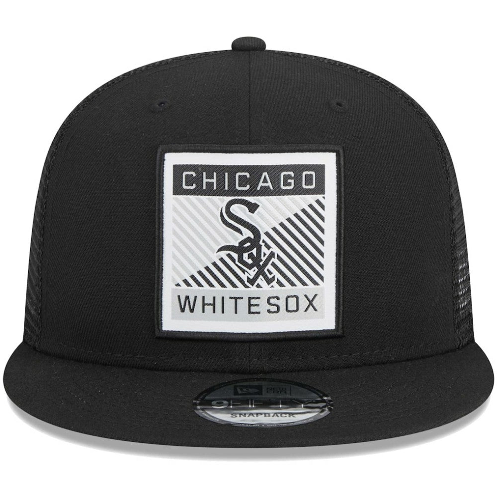 Chicago White Sox New Era Scratch Squared Trucker 9FIFTY Snapback Hat | MLB For sale