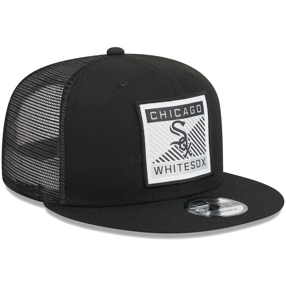 Chicago White Sox New Era Scratch Squared Trucker 9FIFTY Snapback Hat | MLB For sale