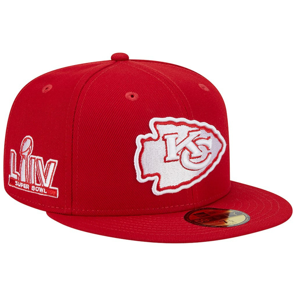 Kansas City Chiefs New Era Super Bowl LIV Main Patch 59FIFTY Fitted Hat