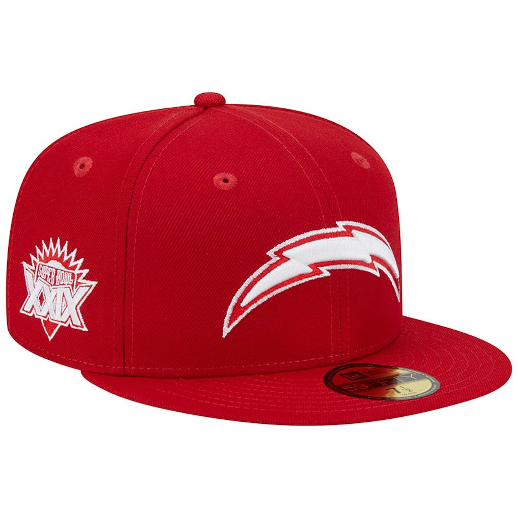 Los Angeles Chargers New Era Super Bowl XXIX Main Patch 59FIFTY Fitted Hat