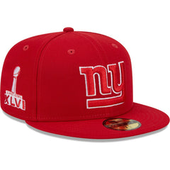 New York Giants New Era Super Bowl XLVI Main Patch 59FIFTY Fitted Hat