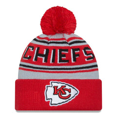 Kansas City Chiefs New Era Main Cuffed Knit Hat with Pom