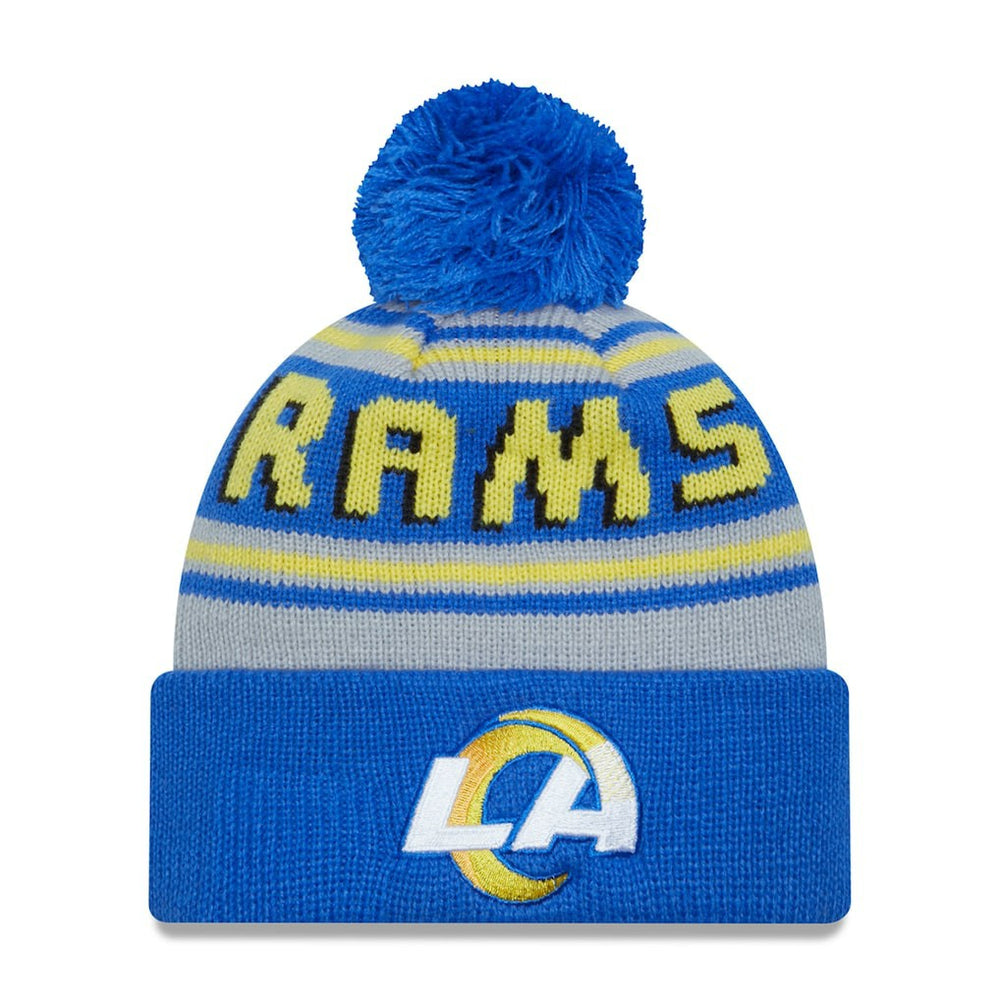 Los Angeles Rams New Era Main Cuffed Knit Hat with Pom