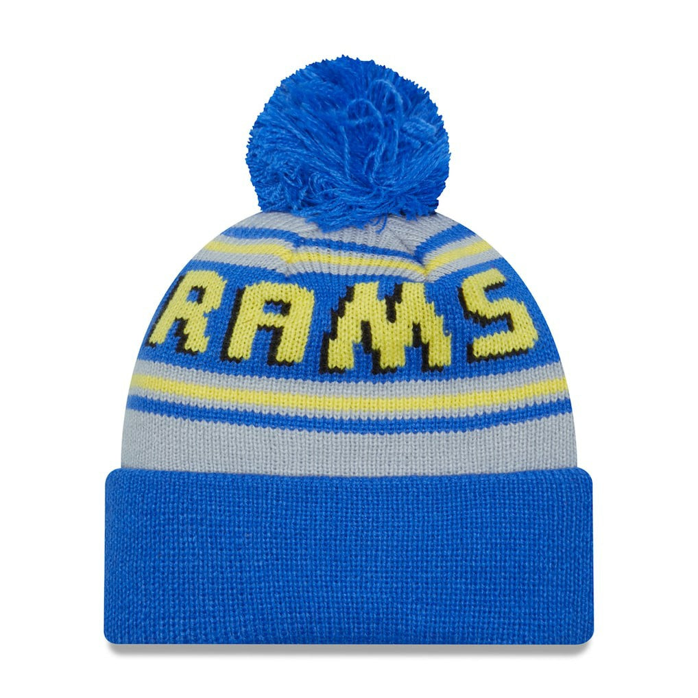 Los Angeles Rams New Era Main Cuffed Knit Hat with Pom