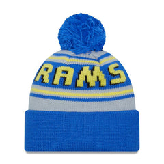 Los Angeles Rams New Era Main Cuffed Knit Hat with Pom