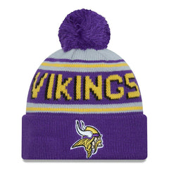 Minnesota Vikings New Era Main Cuffed Knit Hat with Pom