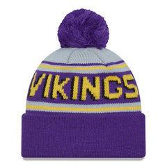 Minnesota Vikings New Era Main Cuffed Knit Hat with Pom