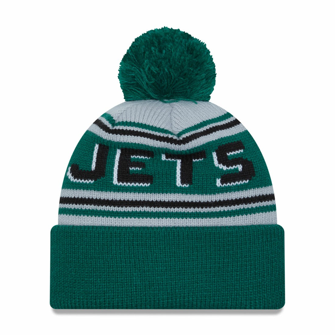 New York Jets New Era Main Cuffed Knit Hat with Pom