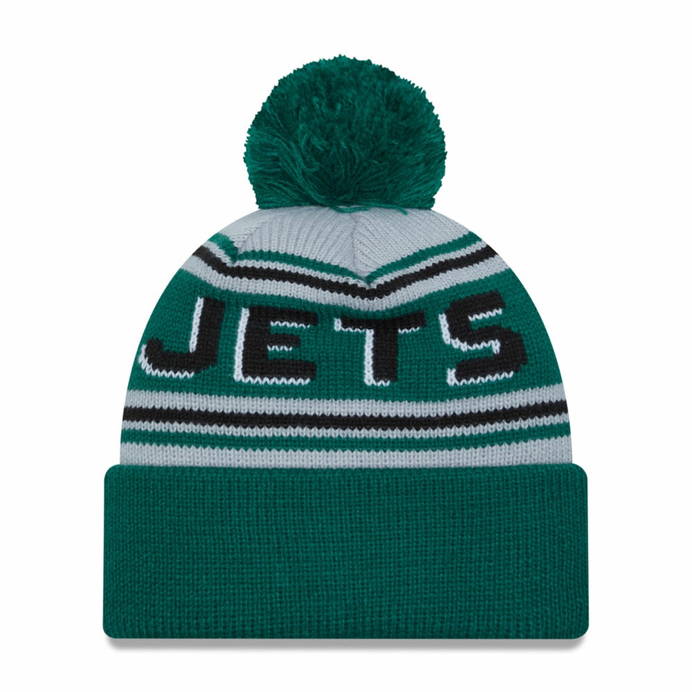 New York Jets New Era Main Cuffed Knit Hat with Pom