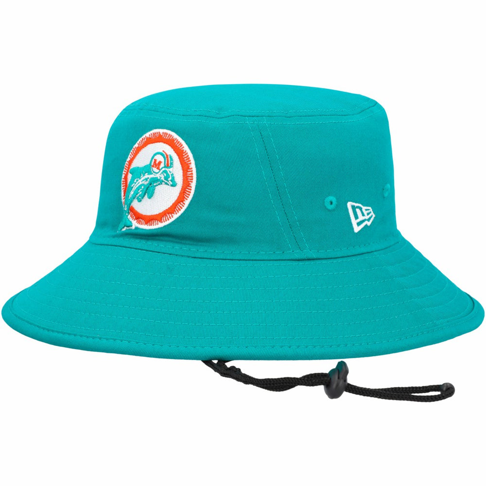 Miami Dolphins New Era Throwback Logo Main Bucket Hat