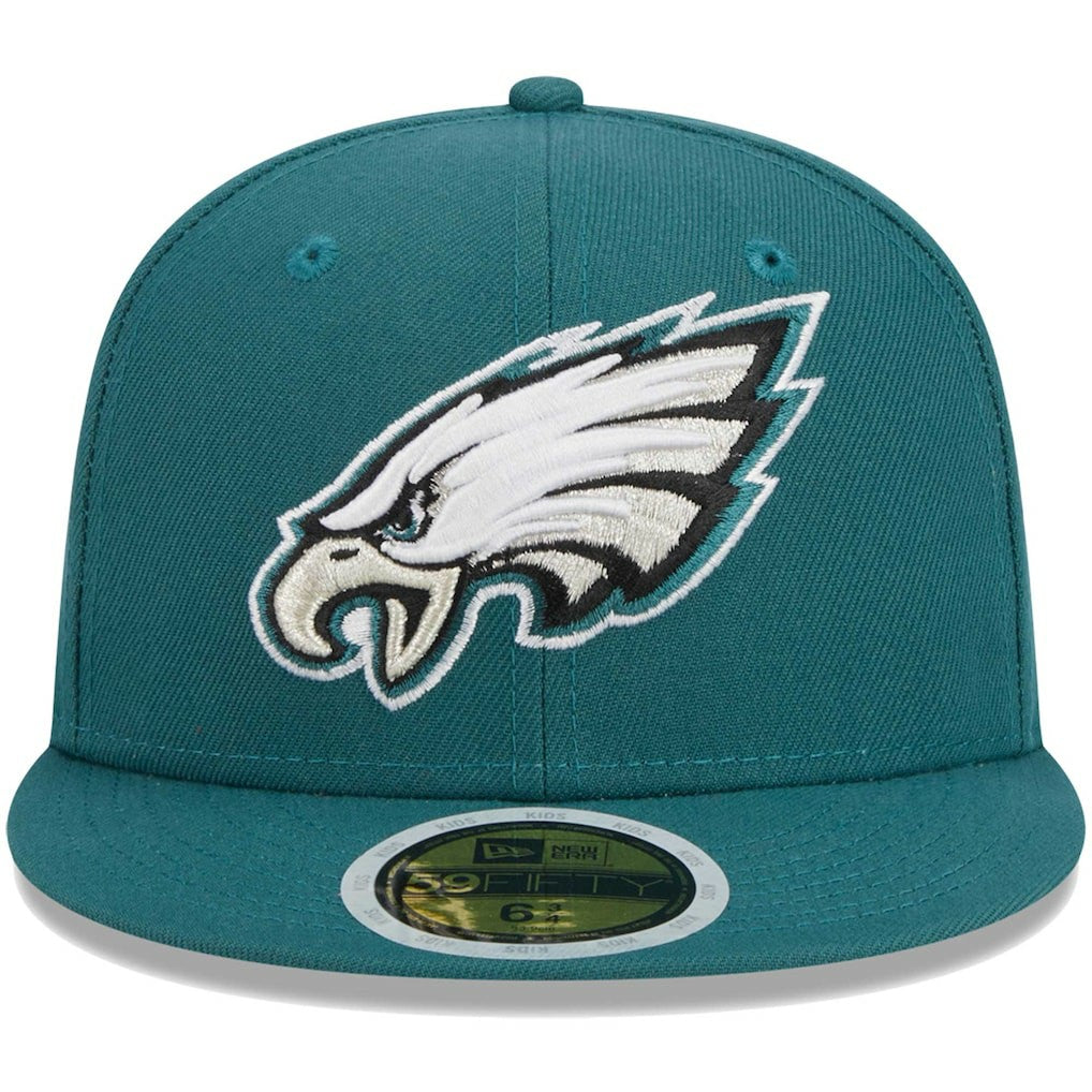 Philadelphia Eagles New Era Youth Main 59FIFTY Fitted Hat