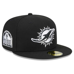 Miami Dolphins New Era Main Patch 59FIFTY Fitted Hat