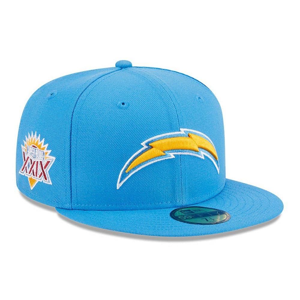 Los Angeles Chargers New Era Main Patch 59FIFTY Fitted Hat