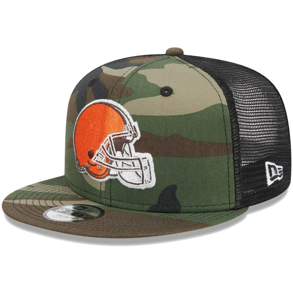 Cleveland Browns New Era Youth Main Trucker 9FIFTY Snapback Hat
