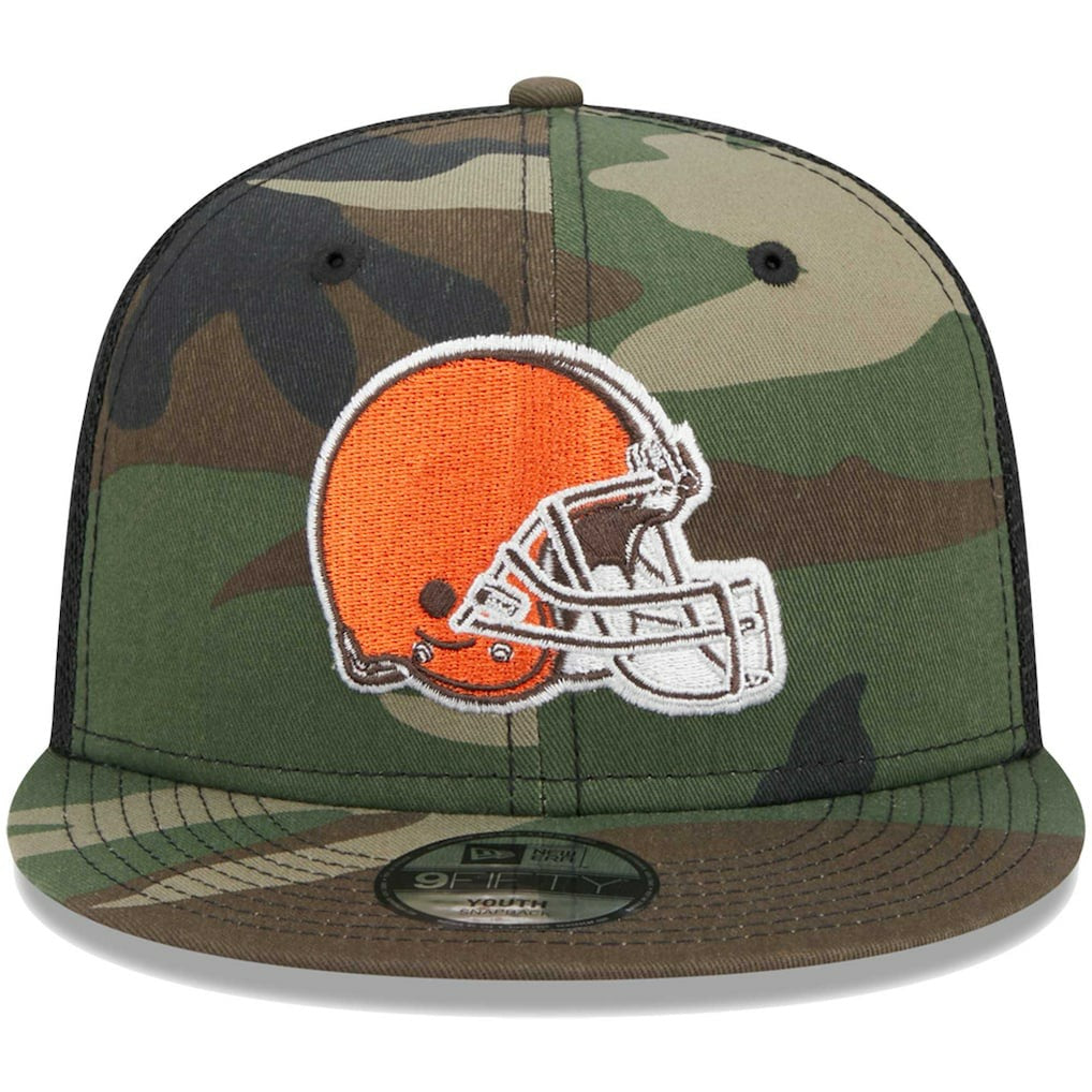 Cleveland Browns New Era Youth Main Trucker 9FIFTY Snapback Hat