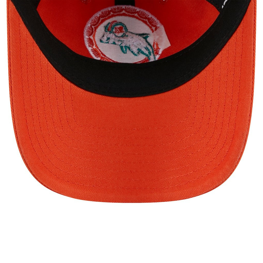Miami Dolphins New Era Women's Throwback Main Core Classic 2.0 9TWENTY Adjustable Hat