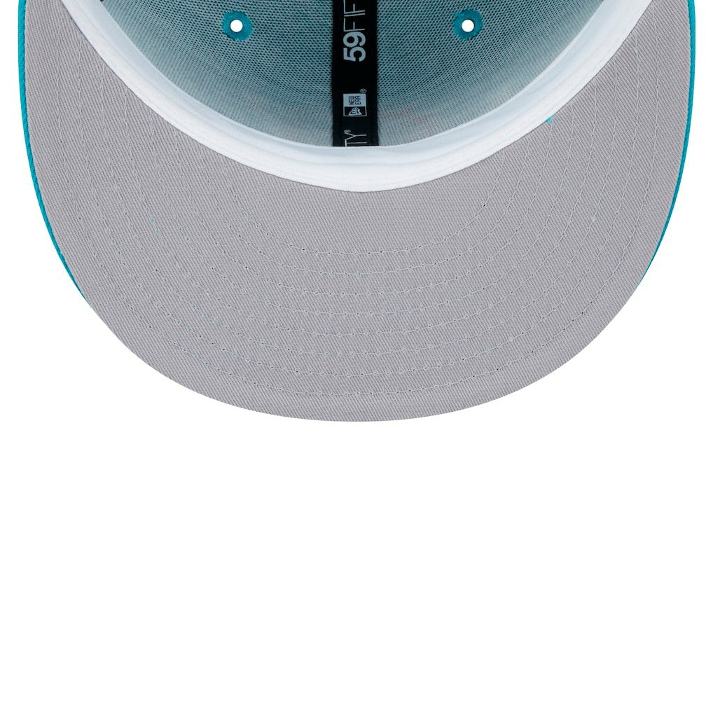 Miami Dolphins New Era Main Patch 59FIFTY Fitted Hat