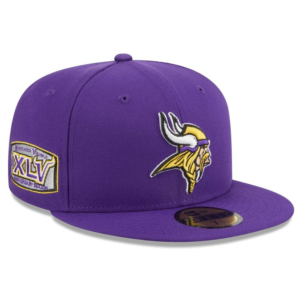 Minnesota Vikings New Era Main Patch 59FIFTY Fitted Hat