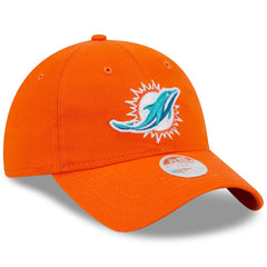 Miami Dolphins New Era Women's Main Core Classic 2.0 9TWENTY Adjustable Hat