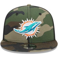 Miami Dolphins New Era Youth Main Trucker 9FIFTY Snapback Hat