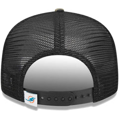 Miami Dolphins New Era Youth Main Trucker 9FIFTY Snapback Hat