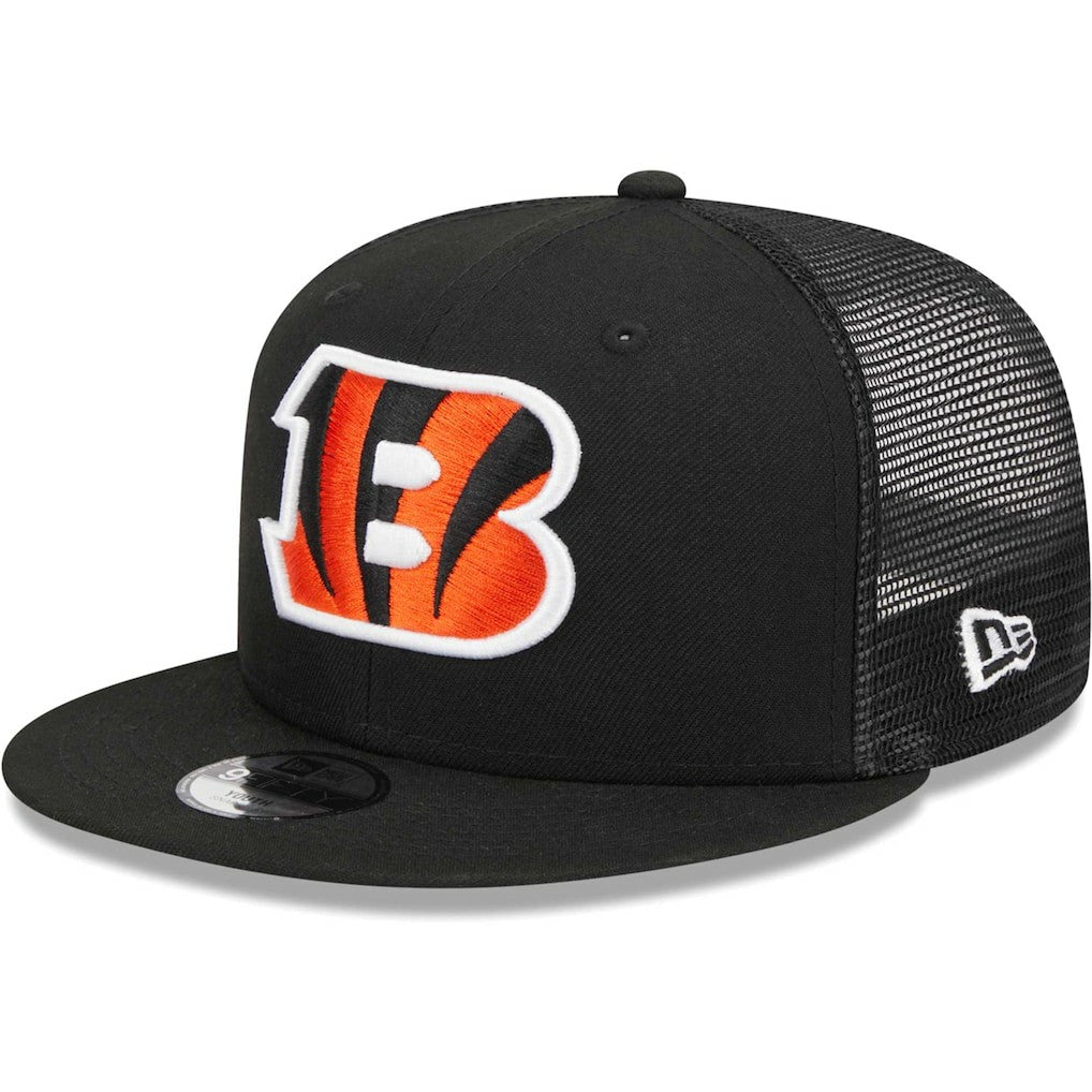 Cincinnati Bengals New Era Youth Main Trucker 9FIFTY Snapback Hat
