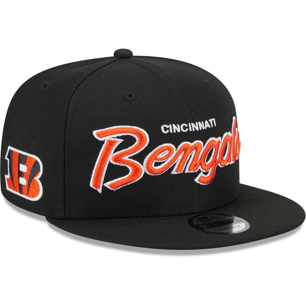Cincinnati Bengals New Era Main Script 9FIFTY Snapback Hat