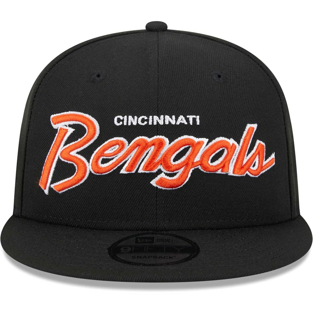 Cincinnati Bengals New Era Main Script 9FIFTY Snapback Hat