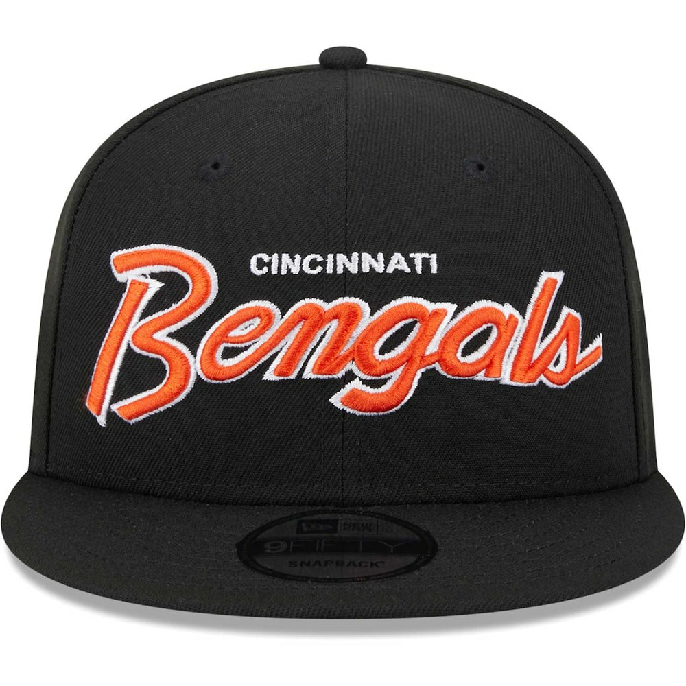 Cincinnati Bengals New Era Main Script 9FIFTY Snapback Hat
