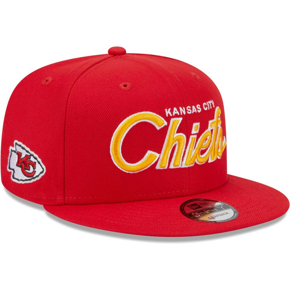 Kansas City Chiefs New Era Main Script 9FIFTY Snapback Hat