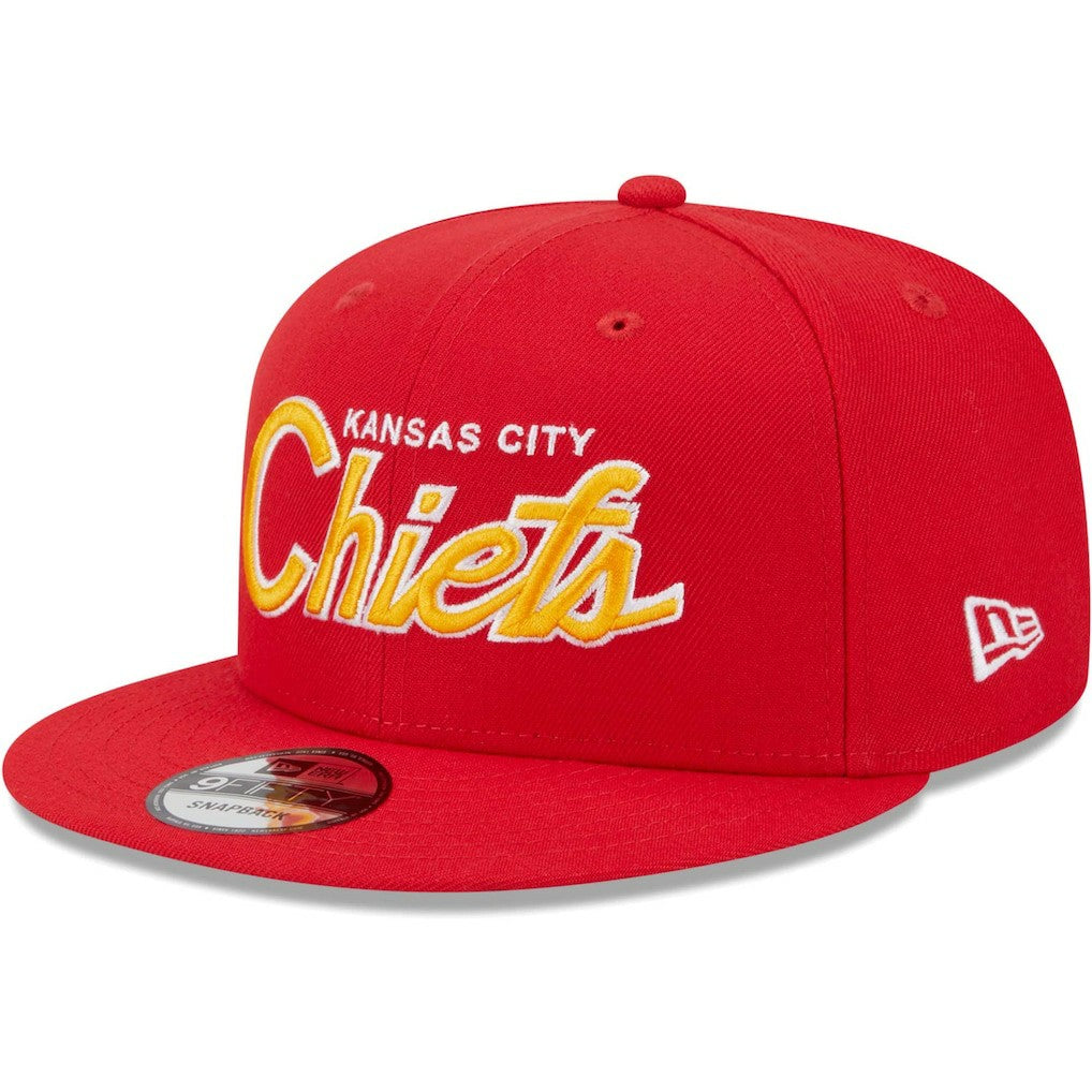 Kansas City Chiefs New Era Main Script 9FIFTY Snapback Hat