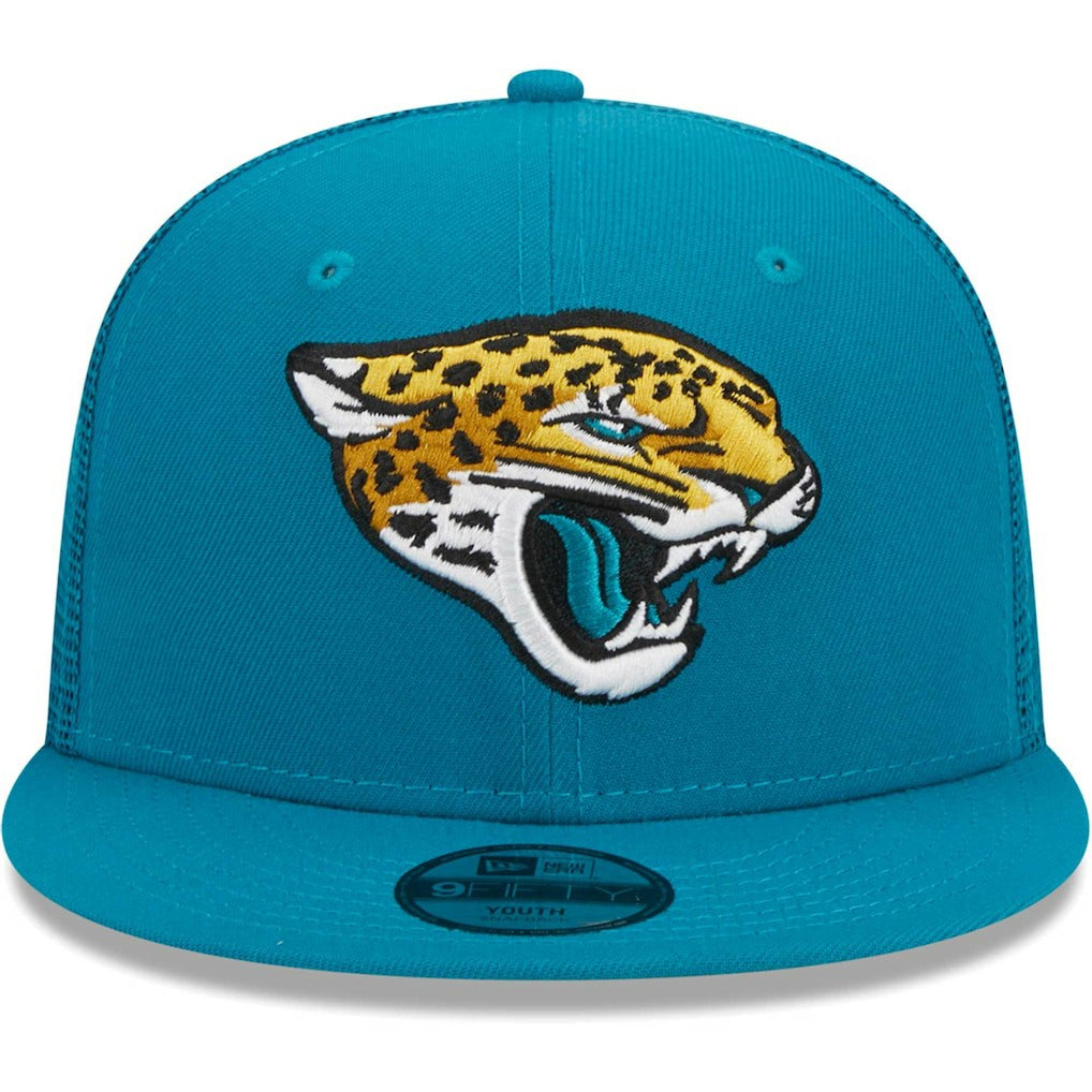 Jacksonville Jaguars New Era Youth Main Trucker 9FIFTY Snapback Hat