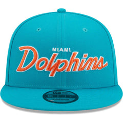 Miami Dolphins New Era Main Script 9FIFTY Snapback Hat