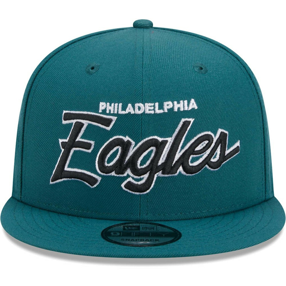 Philadelphia Eagles New Era Main Script 9FIFTY Snapback Hat