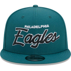 Philadelphia Eagles New Era Main Script 9FIFTY Snapback Hat
