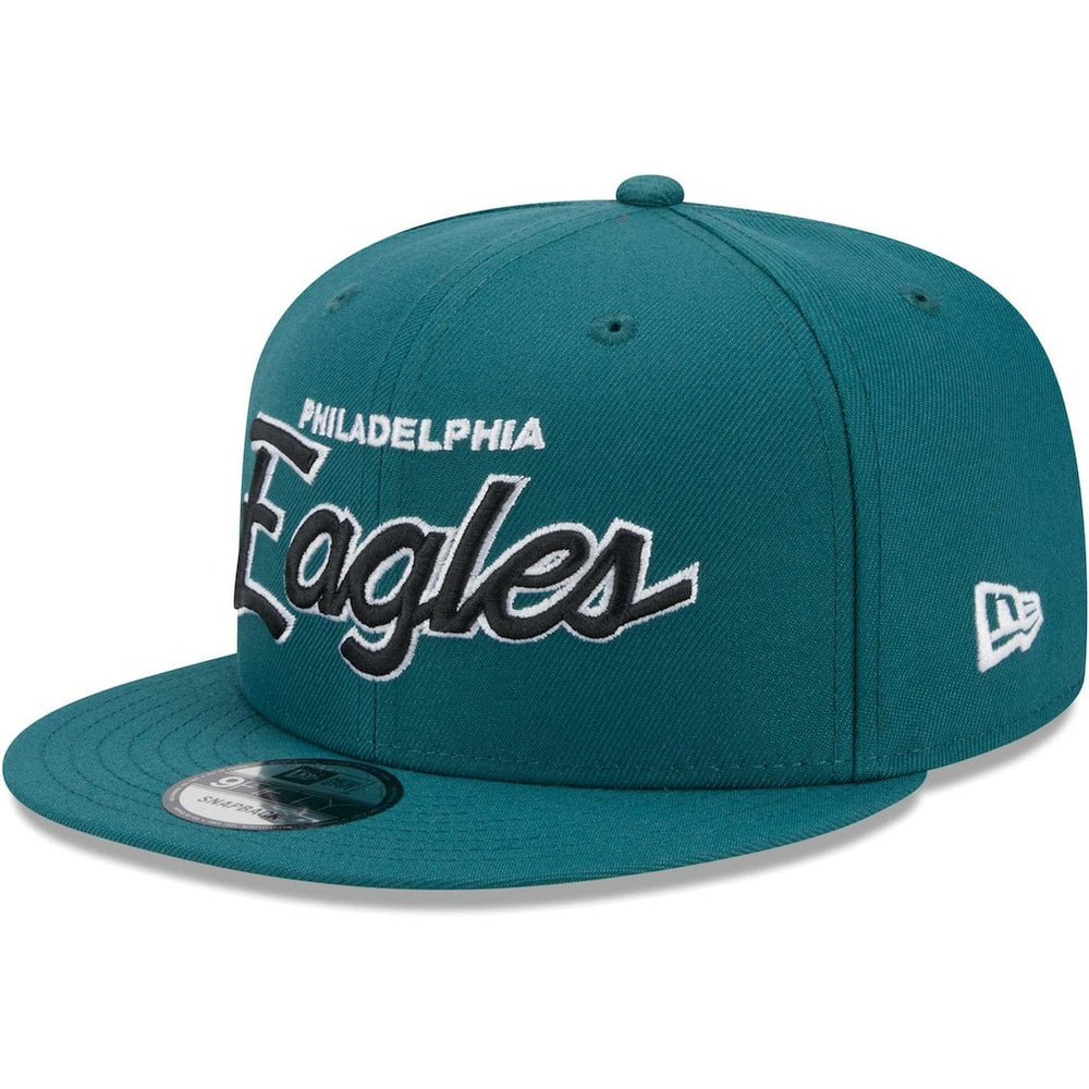 Philadelphia Eagles New Era Main Script 9FIFTY Snapback Hat