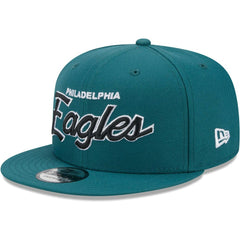 Philadelphia Eagles New Era Main Script 9FIFTY Snapback Hat