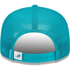 Miami Dolphins New Era Youth Main Trucker 9FIFTY Snapback Hat