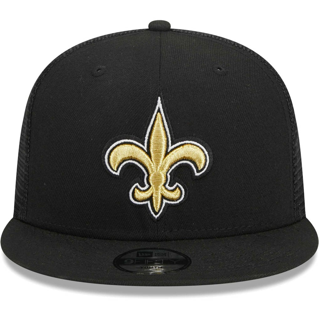 New Orleans Saints New Era Youth Main Trucker 9FIFTY Snapback Hat