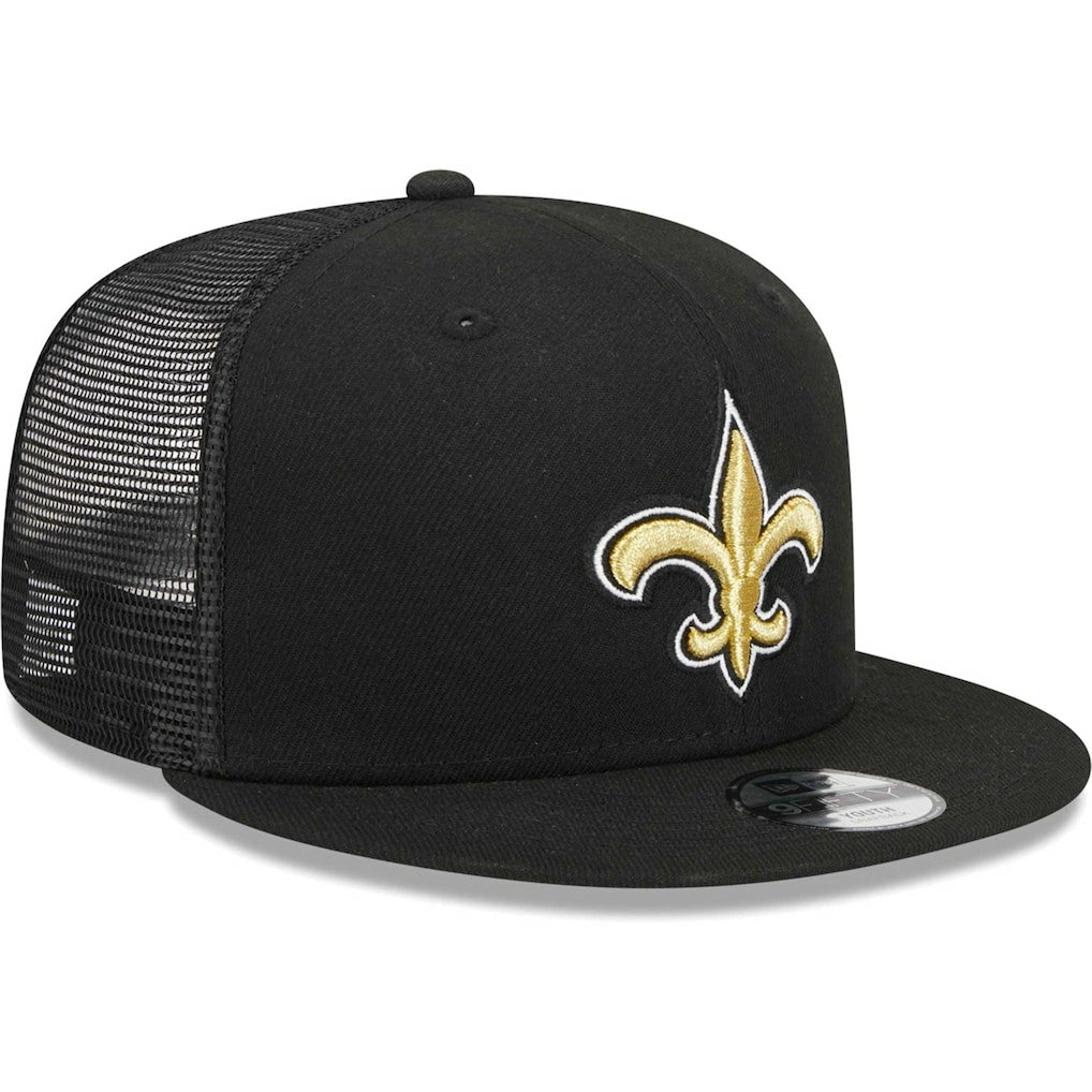 New Orleans Saints New Era Youth Main Trucker 9FIFTY Snapback Hat