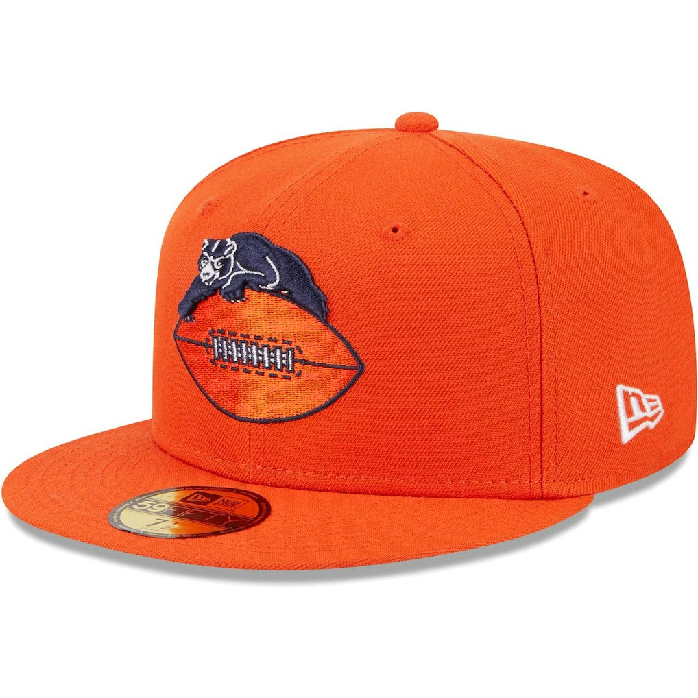 Chicago Bears New Era Throwback Main 59FIFTY Fitted Hat