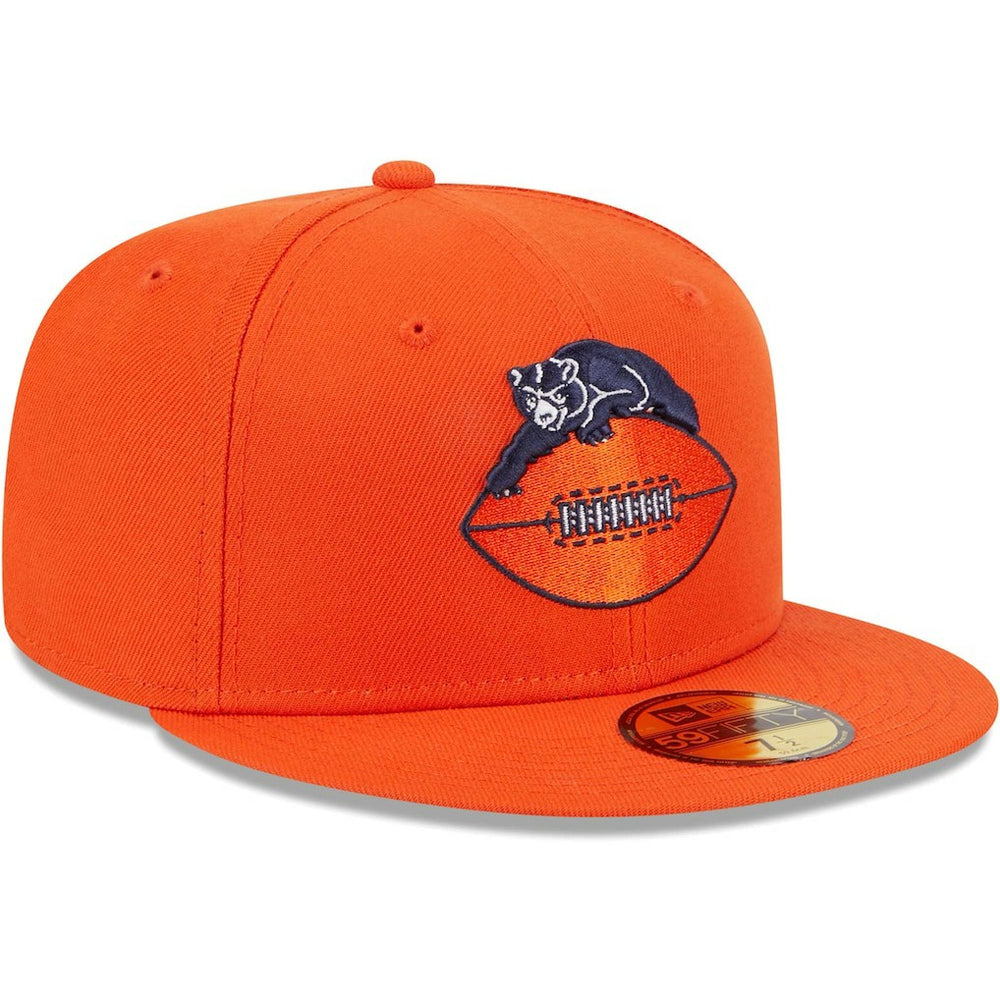 Chicago Bears New Era Throwback Main 59FIFTY Fitted Hat