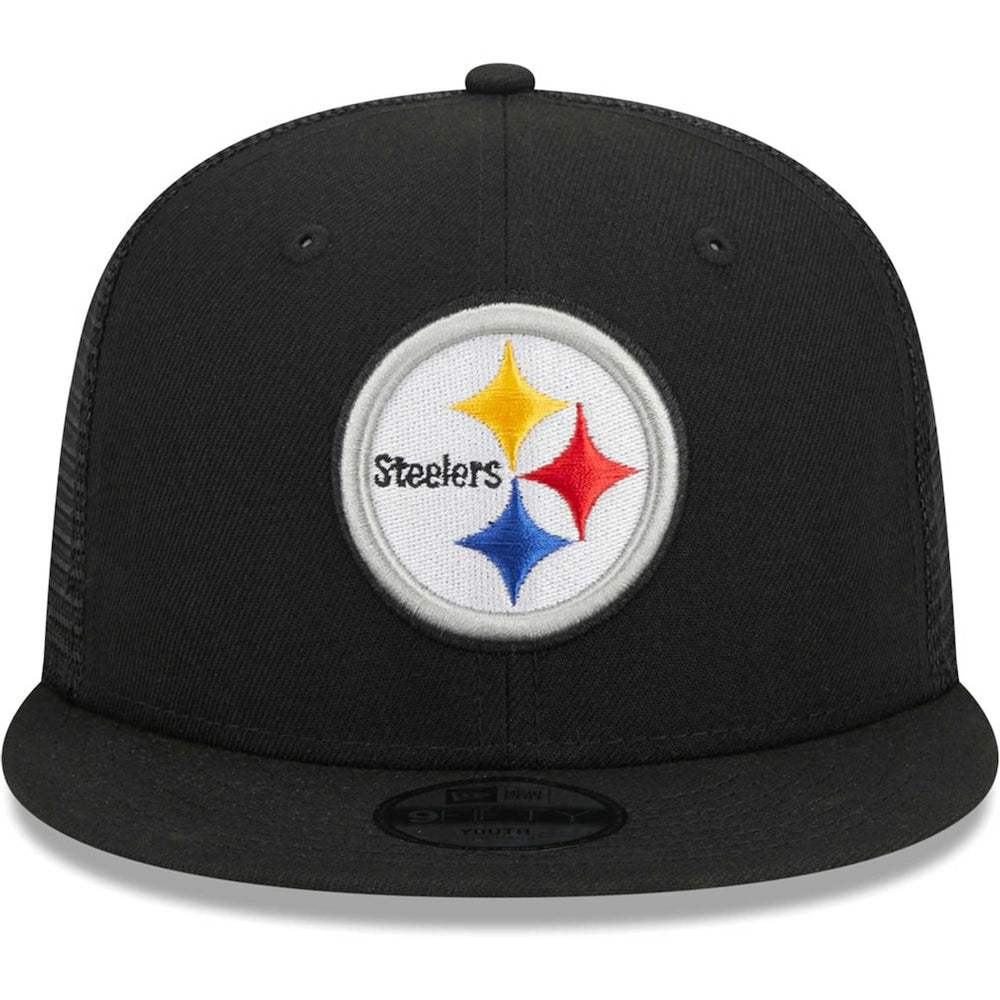 Pittsburgh Steelers New Era Youth Main Trucker 9FIFTY Snapback Hat