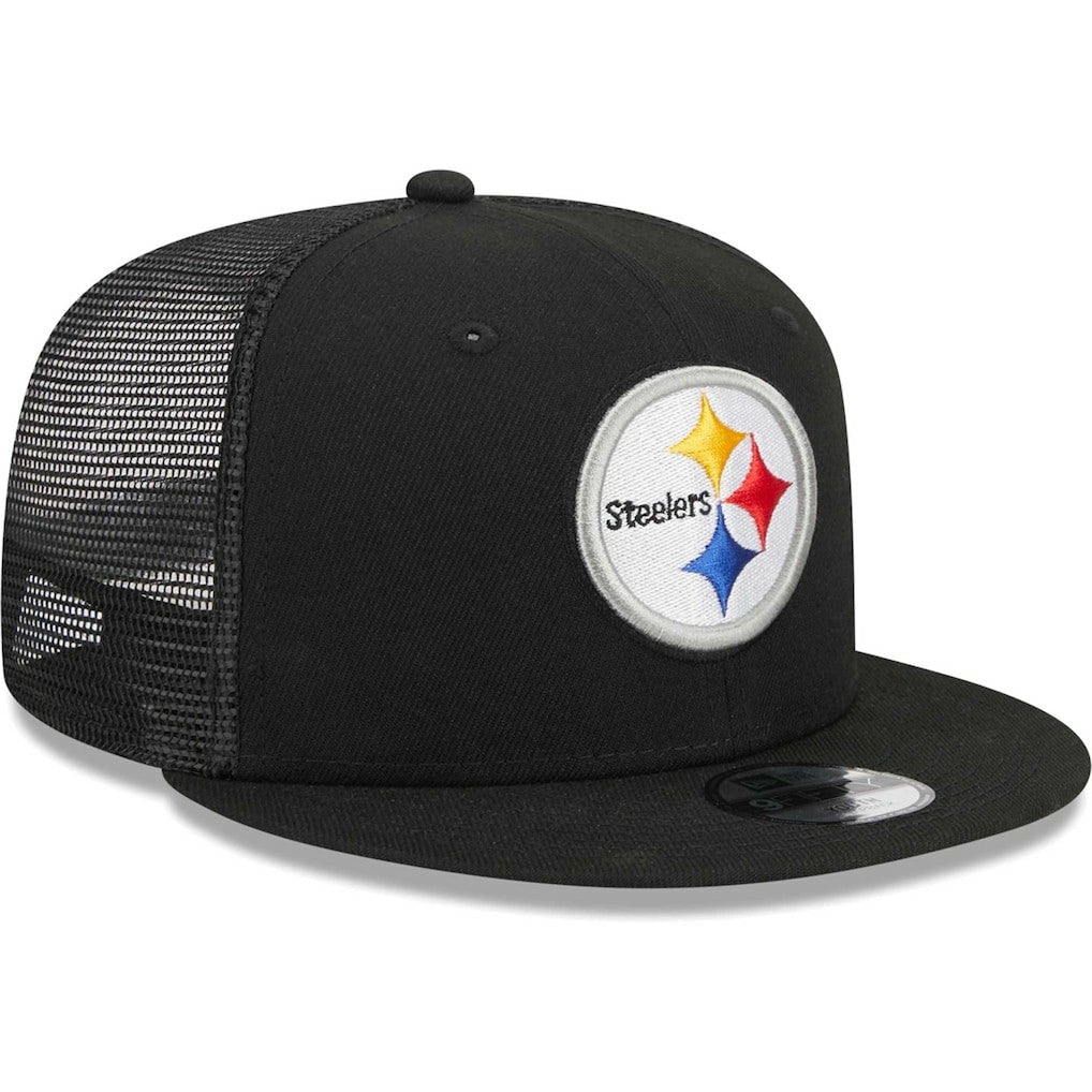 Pittsburgh Steelers New Era Youth Main Trucker 9FIFTY Snapback Hat