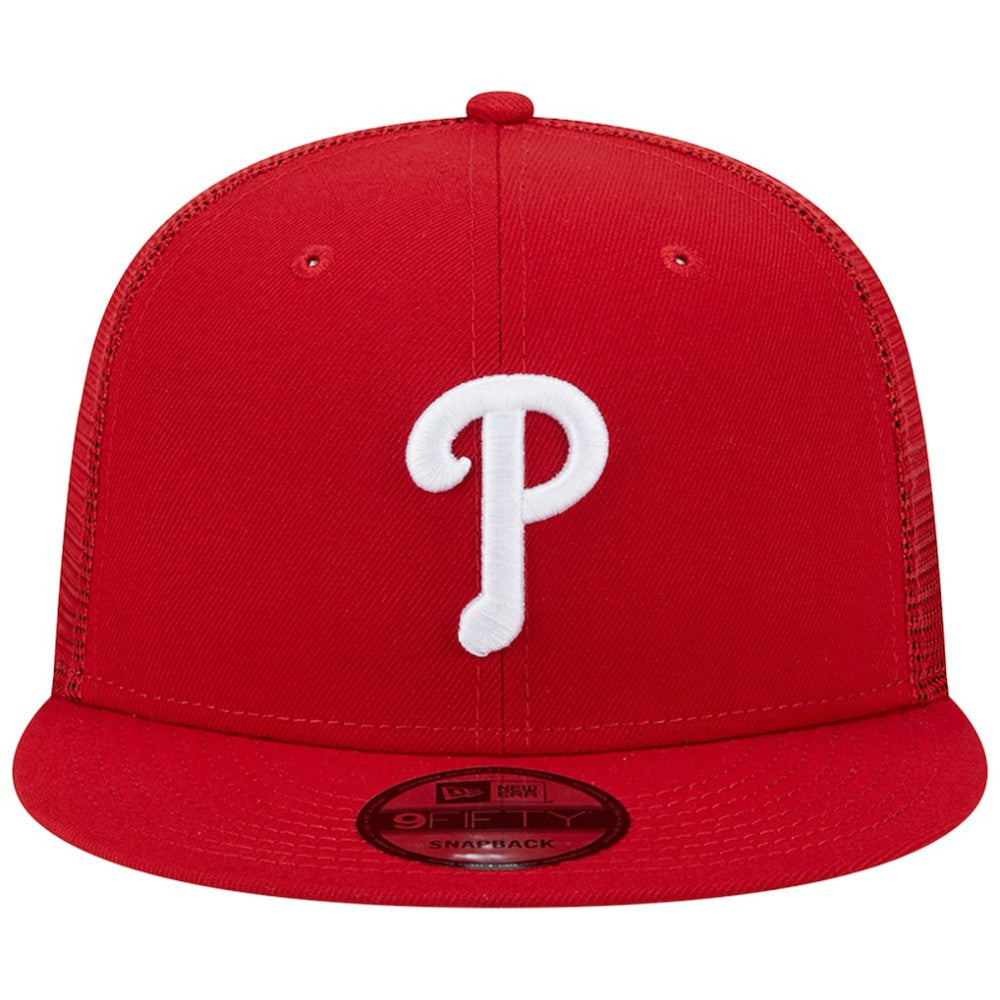 Philadelphia Phillies New Era Team Color Trucker 9FIFTY Snapback Hat | MLB Sale