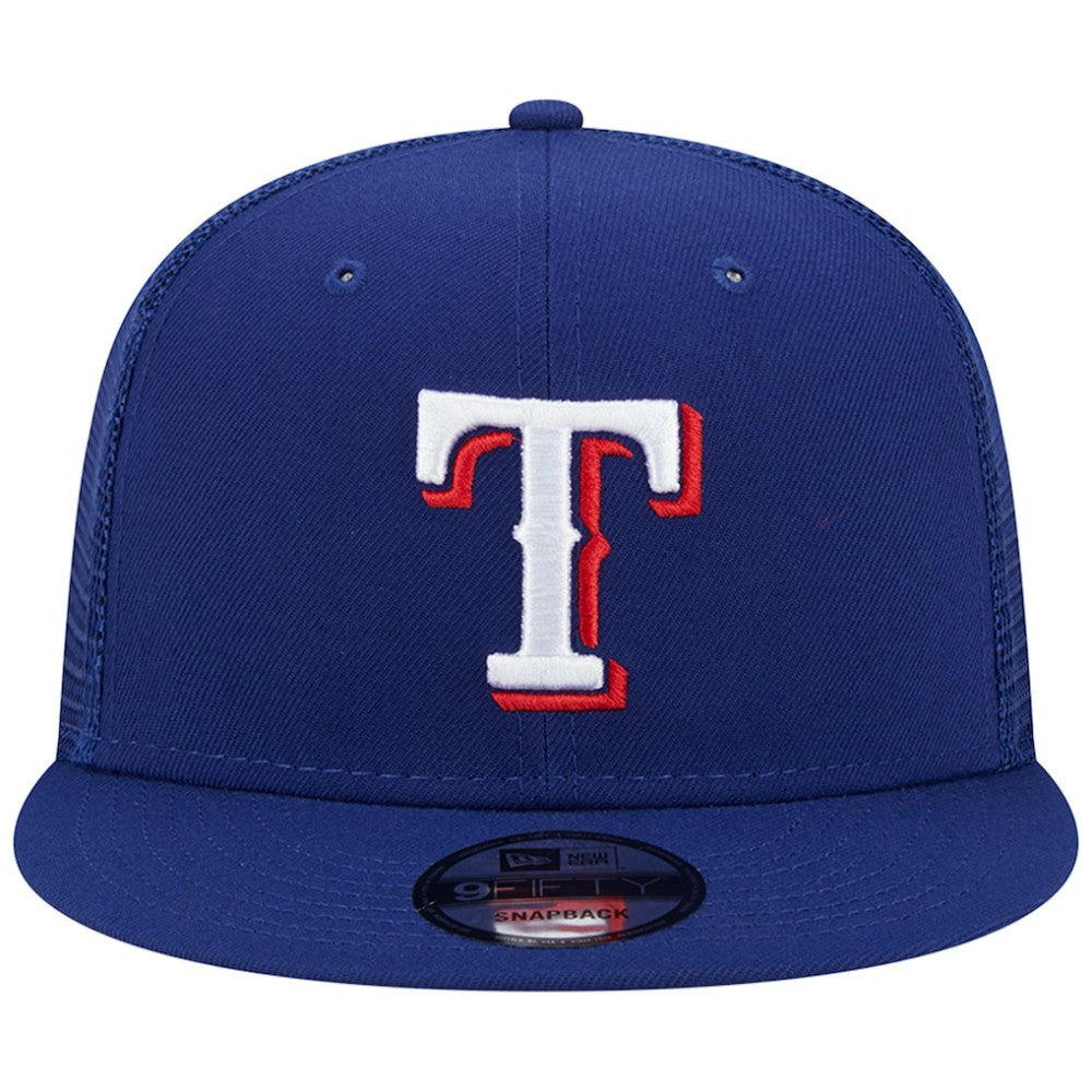 Texas Rangers New Era Team Color Trucker 9FIFTY Snapback Hat | MLB Shop