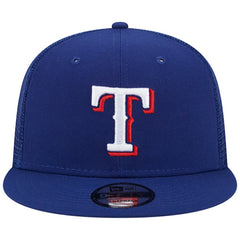 Texas Rangers New Era Team Color Trucker 9FIFTY Snapback Hat | MLB Shop